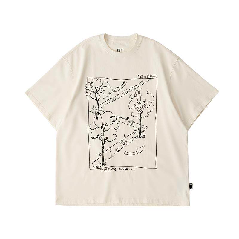 HalfwayHouse日系印花时尚短袖