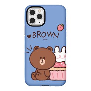 LINE FRIENDS布朗熊小甜甜iPhone14promax双层手机壳苹果15保护套iPhone13全包壳苹果17防摔iPhone16pro磁吸