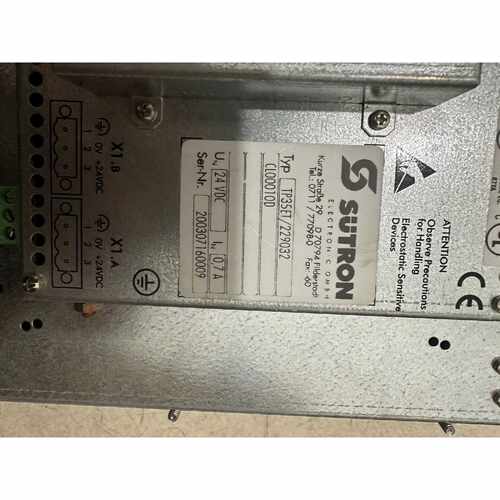 议价SUTRON TP35昆船切丝机触摸屏一个，点亮全亮。有需