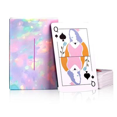 流影扑克纸牌白芯加厚创意花切