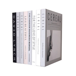 27CM样板房摆场真书道具书 样板间陈列摆件 简约现代家居装饰书