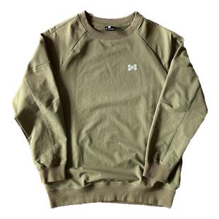 日系机能卫衣薄款打底衫男秋季长袖圆领四面弹力梭织男运动上衣潮