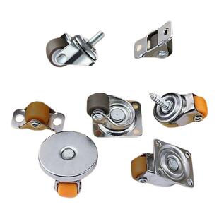 0.5英寸迷你小滑轮滚轮直线轱辘橡胶定向轮轮子踢脚抽屉移动底座