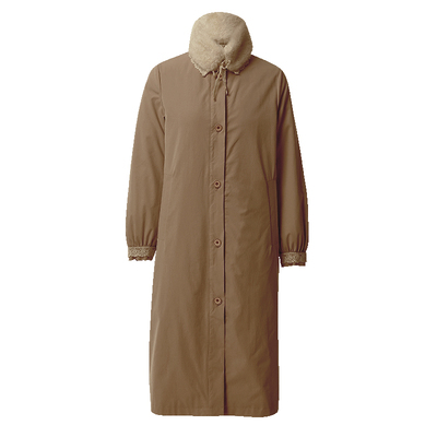 一衣三穿风衣式过膝长款羽绒服