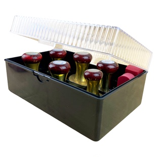 印章盒铜章光敏印章收纳盒6格塑料盒公章盒加大号合同法人财务章