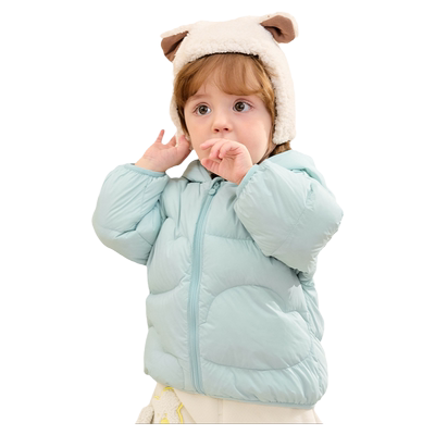 造型连帽羽绒服，可爱萌萌哒