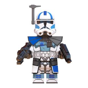 中国积木星球大战系列雷克斯塔普回声硬壳星军团杰西拼插积木人仔