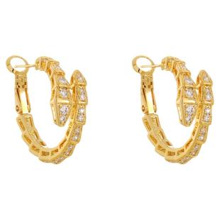 独特漂亮金色蛇形耳环耳钉2025新款爆款轻奢高级感气质耳扣耳饰女