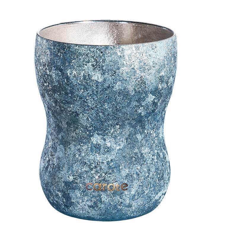 卡罗特花生杯纯钛双层钛杯啤酒杯茶杯便携钛水杯生日礼物送女生