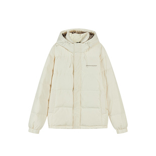 美特斯邦威短款羽绒服男女同款冬季新款加厚保暖连帽外套上衣