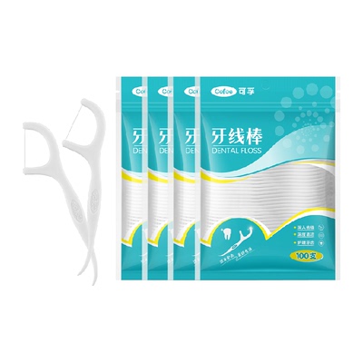 可孚超细高分子牙线100支×4袋