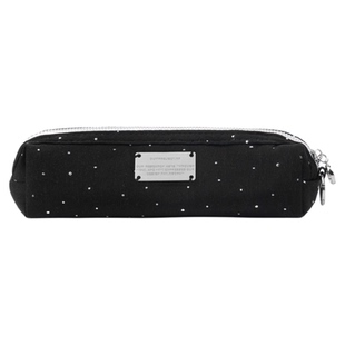 韩国duitproject简约类便携长条波点纯色气质型笔袋文具收纳袋ins