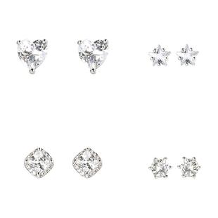 DODOGOGO耳钉女2024新款简约小巧耳饰纯银小众精致套装高级耳环