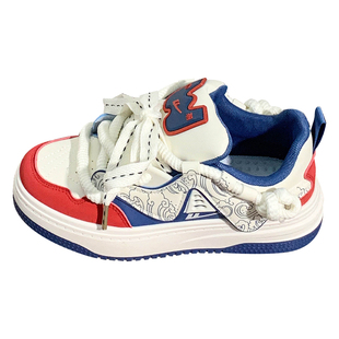 回力美式厚底小白鞋女冬季新款学生百搭鞋子小众原创女鞋增高板鞋