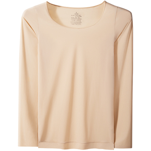 浪莎超薄皮肤衣女士肉色肌底衣玻尿酸美肤打底隐形奶皮衣内搭塑身