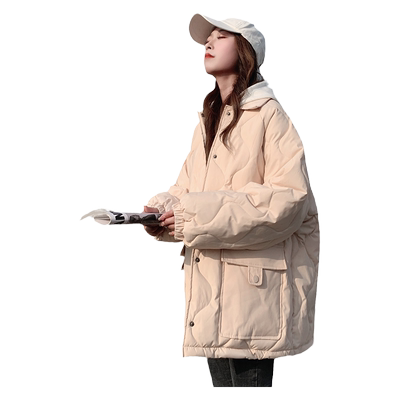 和锋金羽短款韩系棉服外套