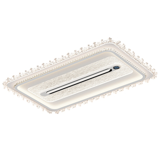 110V冷暖一体无叶风扇灯2026新款客厅主灯电扇灯餐厅卧室灯具全屋