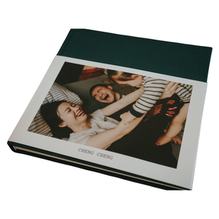 对裱布帧本 壹本印画相册定制1:1方形对裱写真集完全平摊布艺相册