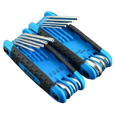 上匠折叠英制中孔花内六角扳手