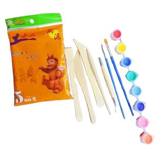 制作小学生专用陶土泥儿童手工陶泥diy泥塑粘土泥巴陶艺工具套装