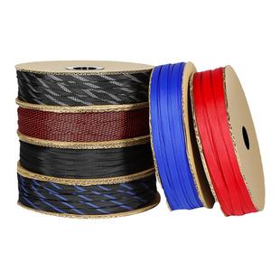 蛇皮网 8mm 三织加密型 高品质 PET编织网管尼龙网 线缆护套 1米