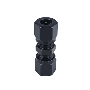 液压碳钢卡套直通高压油管铜管铁管不锈钢管快速卡套管接头配件