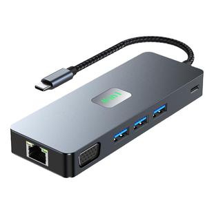 高多11口拓展坞typec网卡MST多屏异显DP适用于苹果华为电脑扩展坞