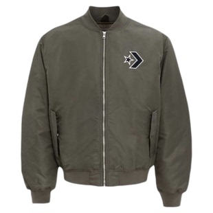 匡威秋冬新款男女黑色绿色拒水星箭夹棉棒球服休闲外套夹克UCJ147