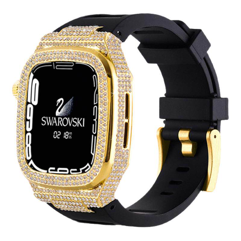 适用iwatchS10表带金属s9镶钻