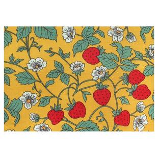 韩国进口20支纯棉面料芳林手工家居装饰布艺可爱上衣服装草莓花丛