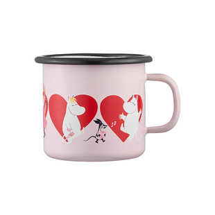 芬兰muurla姆明HEART爱心系列搪瓷杯桦木托盘玻璃烛台装饰球氛围