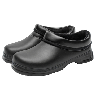 WAKO滑克厨师鞋防滑防水防油冬季加绒保暖酒店餐厅厨房工作鞋男女