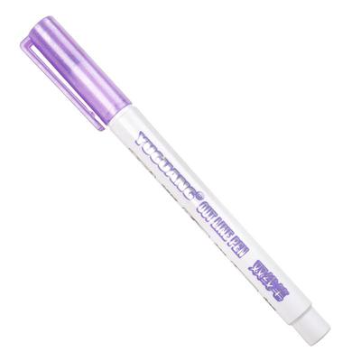 班米顺滑流量24色双线轮廓闪光笔