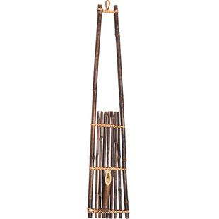 紫竹壁挂式花器日式竹编花架梅鹿竹花插禅意生活花艺挂件藤编花篮