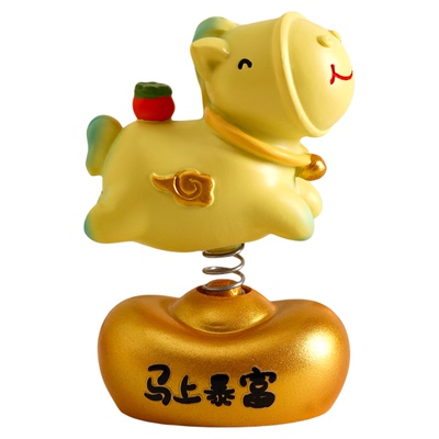 马年吉祥物公仔盲盒摆件