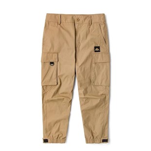 Kappa卡帕男款冬季新款Azzurro系列工装休闲收口长裤KAA1PA04