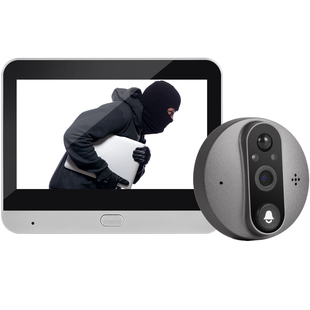 防盗门智能猫眼监控摄像头入户门家用无线可视门铃免插电免打孔