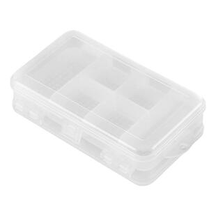 渔具小配件收纳盒多功能钓鱼盒垂钓配件盒收纳箱带卡扣透明工具盒