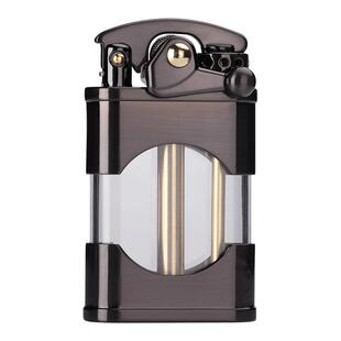 zorro佐罗透明可视油仓煤油打火机个性机械摇臂创意男生礼品Z660