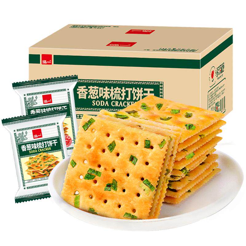 泓一香葱苏打饼干整箱