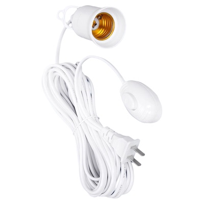 带开关E27螺口悬吊灯座