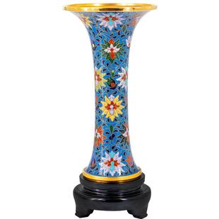 中外珐琅美术馆景泰蓝花觚花瓶家居饰品办公室摆件商务礼物工艺品