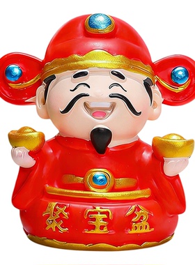 打工人财神爷马上暴富治愈摆件