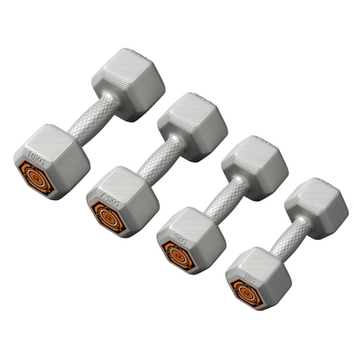 升级六角包胶哑铃防滑耐磨家用