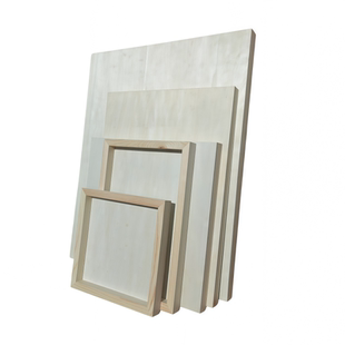 国画画板壁画丙烯油画木板岩彩画木板画框石膏重彩坦培拉沥粉画板