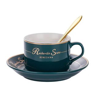 欧式小奢华咖啡杯 ins风英式器具杯碟下午茶具陶瓷杯架杯碟套装