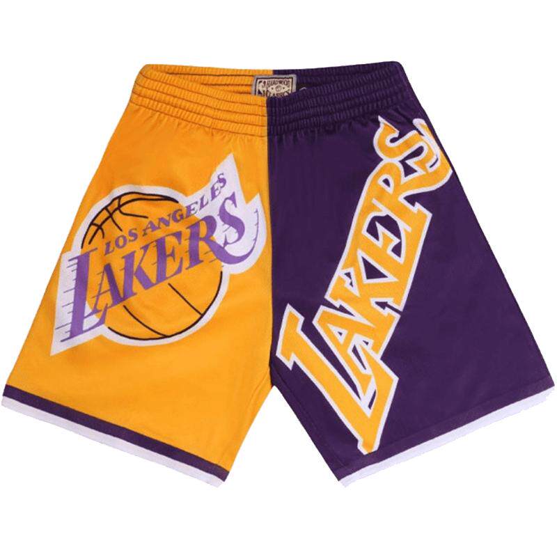 Mitchell&ness中性Mitchell&Ness NBA Big Face湖人队运动球裤