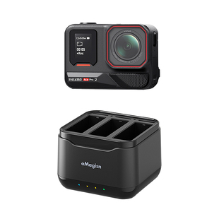 aMagisn阿迈适用影石Insta360 AcePro电池充电座充电器电池收纳仓配件