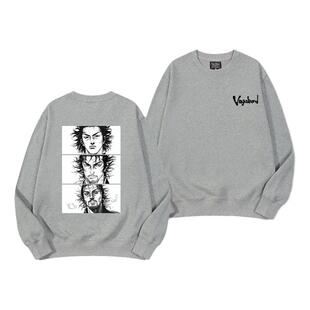 复古动漫浪客行宫本武藏周边圆领卫衣秋冬宽松男女长袖日系上衣服