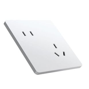 国际电工斜五孔插座面板开关86型暗装错位5孔墙壁家用二三插电源